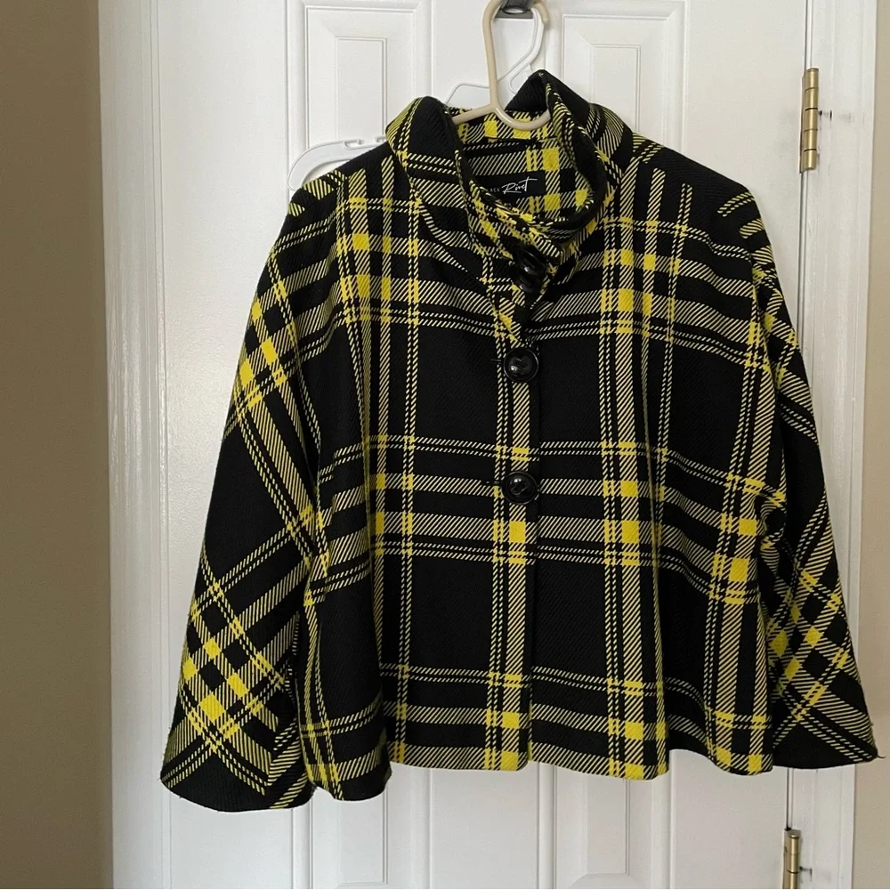 Black Rivet Women’s Cape Style Jacket - Picture 4 of 5